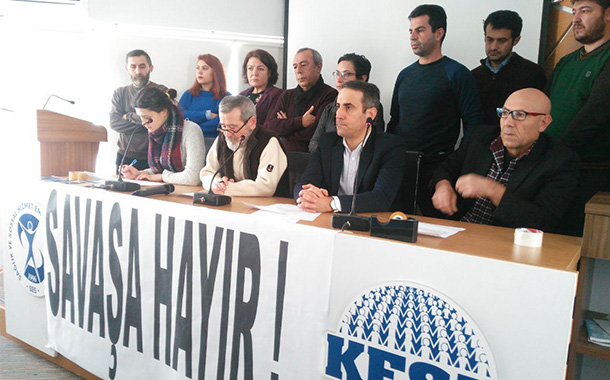 Ankara’da toplumsal muhalefet “Savaşa hayır” dedi: Barış için mücadele edeceğiz