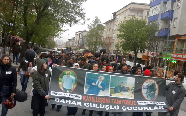 Gazi’de polisin katlettiği Oğuzhan Erkul ve Barış Kerem yürüyüşle anıldı