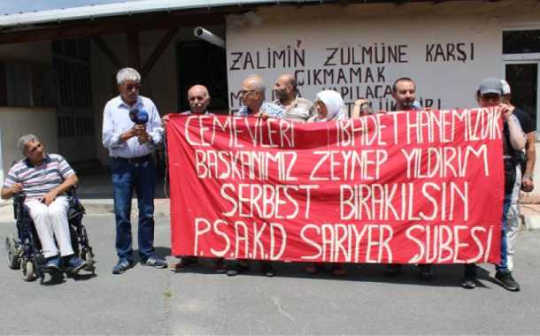 Tutuklanan Armutlu Cemevi Başkanı için oturma eylemi başlatıldı
