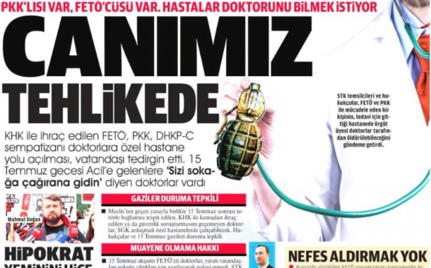 Milat hedef aldı, hekimler yanıt verdi: Kışkırtmalara inat mesleğimize sahip çıkacağız!