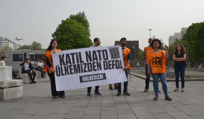 Halkevciler NATO&#8217;nun Türkiye ziyaretini Güvenpark&#8217;ta protesto etti: 7 gözaltı
