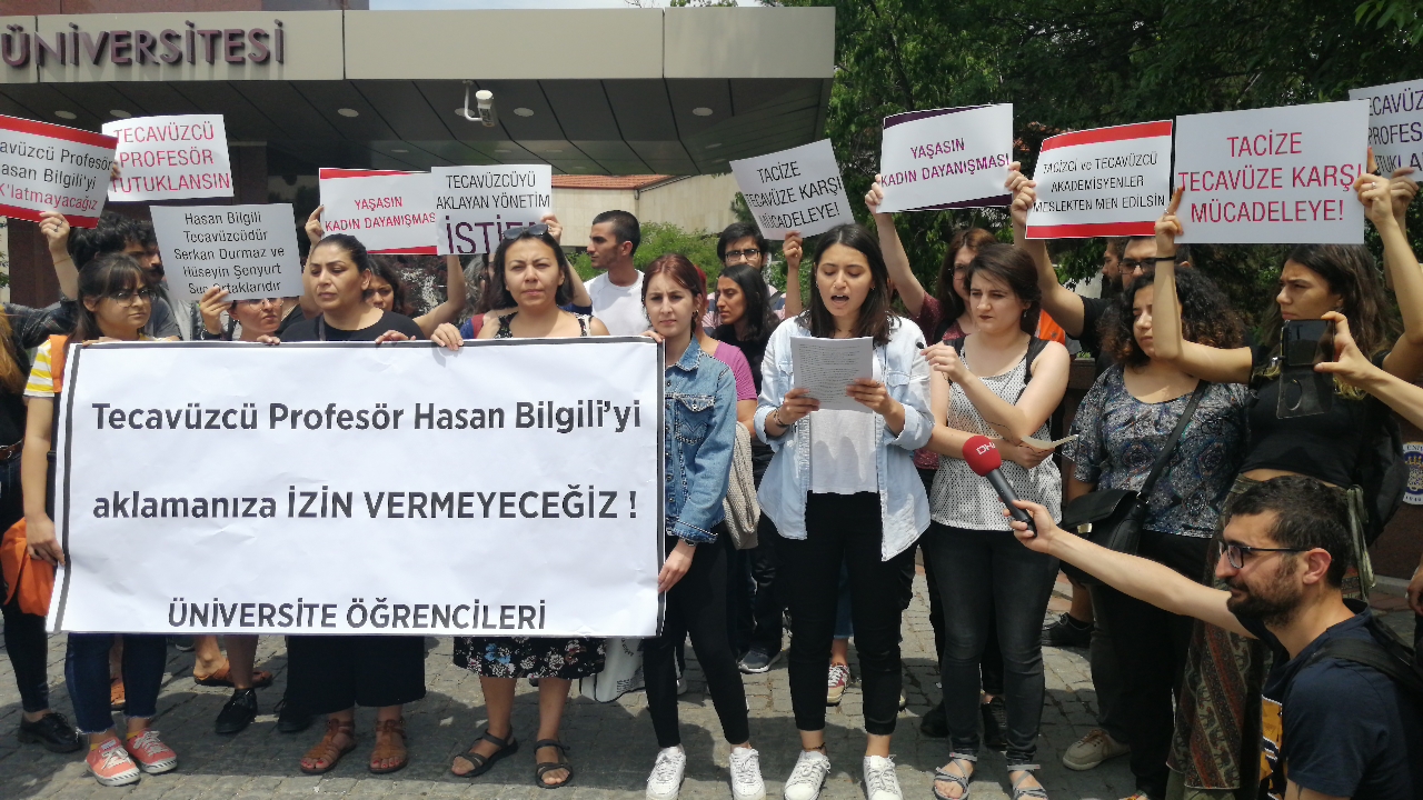 &#8220;Tecavüzcü profesör Hasan Bilgili&#8217;yi aklamanıza izin vermeyeceğiz&#8221;