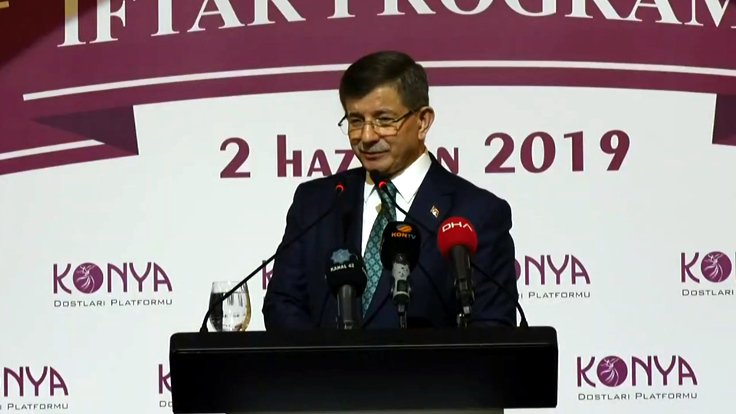 Davutoğlu, yeni partiyi Konya’da ilan etti: “Ya yeni bir hâl ya izmihlal!”