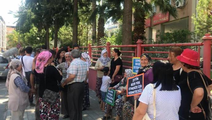 Aydın halkı jeotermal santral ihalelerine karşı nöbete başladı