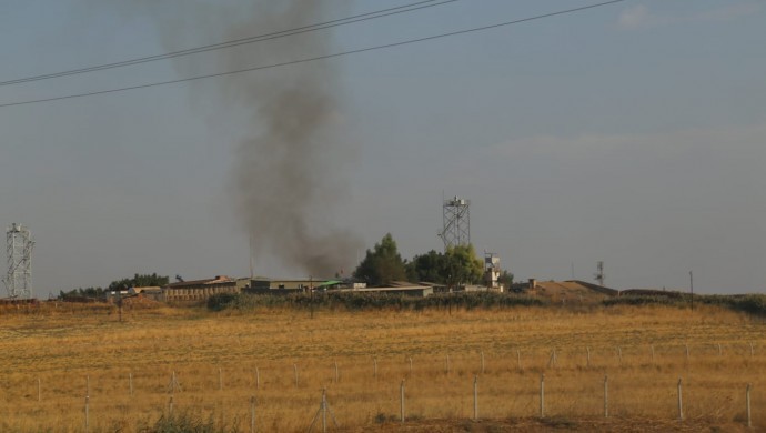 Nusaybin&#8217;de sınır karakolunda art arda patlamalar yaşandı