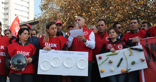 DİSK, Ankara, Ege ve Trakya’dan haykırdı: “İnsan onuruna yaraşır asgari ücret”