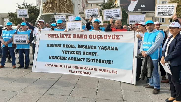 İstanbul İşçi Sendikaları Şubeler Platformu&#8217;ndan metal işçileriyle dayanışma