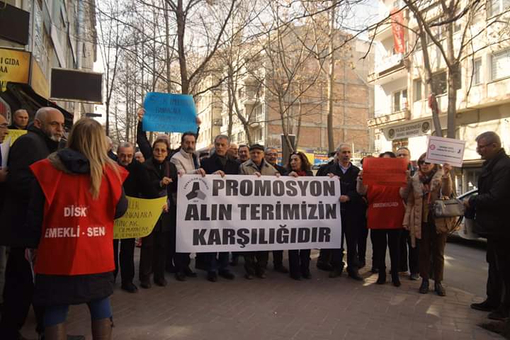 DİSK Emekli-Sen: &#8220;Promosyon hakkımız engellenemez&#8221;