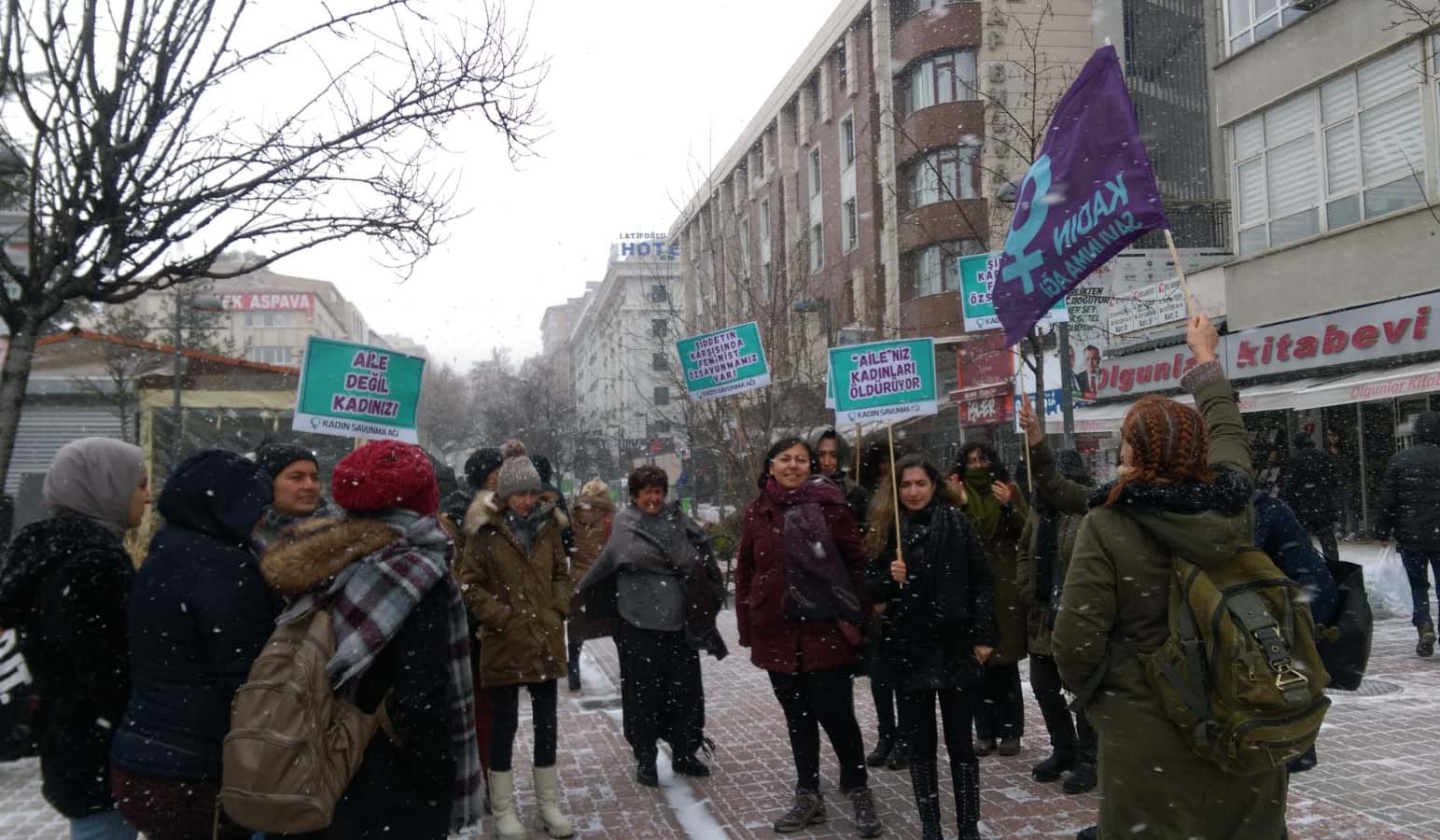 Ankara’da kadınlar öldürülen Şeyma için sokağa çıktı