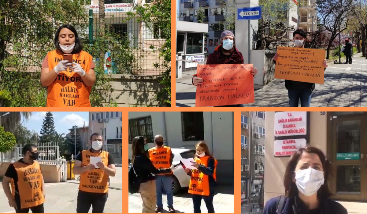Halkevleri, il sağlık müdürlükleri önünden Koca&#8217;ya seslendi: &#8220;Yitirdiğimiz tüm canlardan sorumlusunuz&#8221;