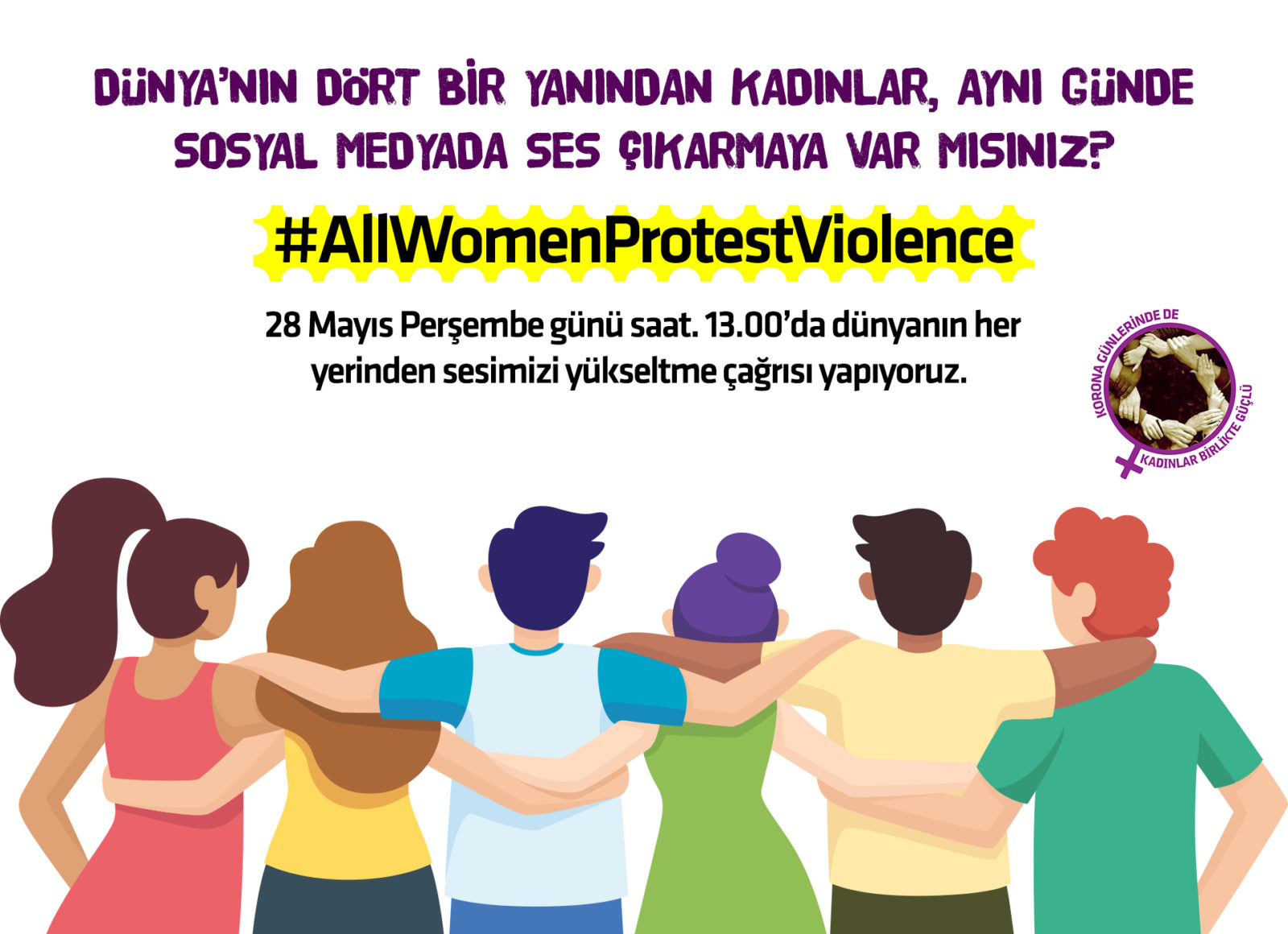 Tüm dünyada kadınlar seslerini birleştiriyor: #AllWomenProtestViolence