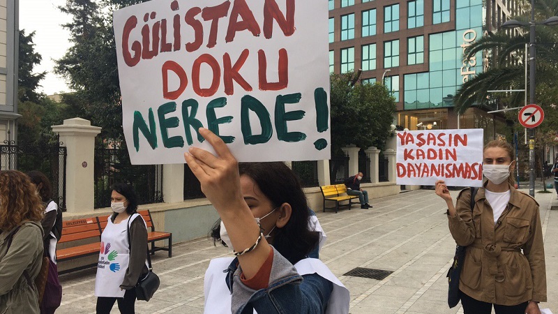 Sosyalist Kadın Meclisleri, 131 gündür kayıp olan Gülistan Doku için sokağa çıktı