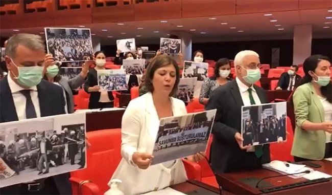 Meclis’te &#8220;çoklu baro&#8221; teklifi görüşmeleri HDP&#8217;nin protestosuyla başladı