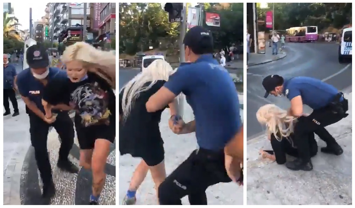 Maske gerekçesiyle kadına şiddet uygulayan polislere görevden uzaklaştırma