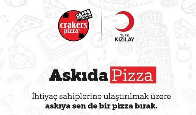 Ekmek yoksa pizza yesinler: Kızılay&#8217;dan &#8216;Askıda Pizza&#8217; kampanyası