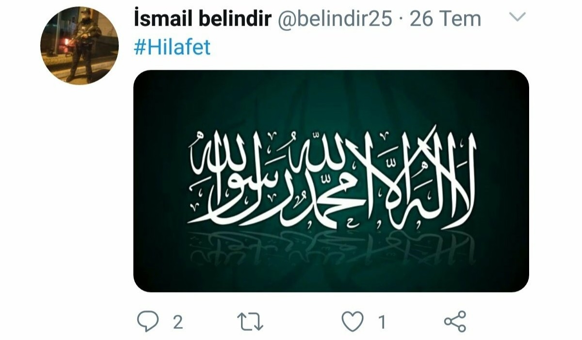 Hilafet yanlısı bekçiye soruşturma açan Bursa Valiliği, AKP&#8217;lilerin tepkisi sonrası paylaşımını sildi