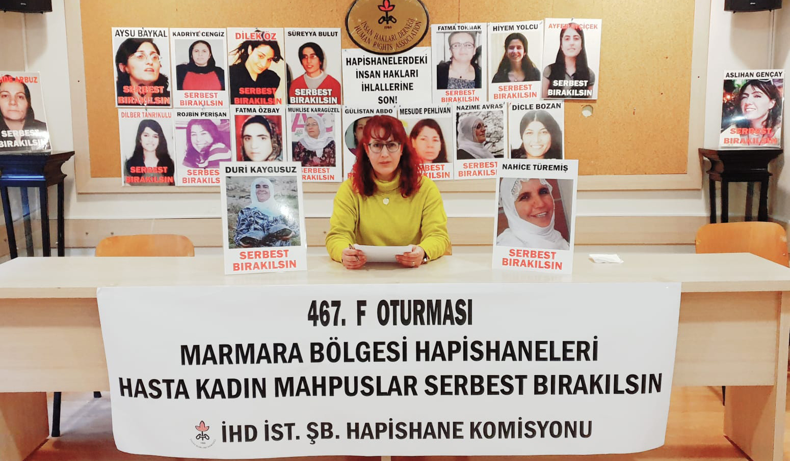 467. F Oturması: &#8220;Türkiye hapishanelerinde en az 61 ağır hasta kadın mahpus var&#8221;