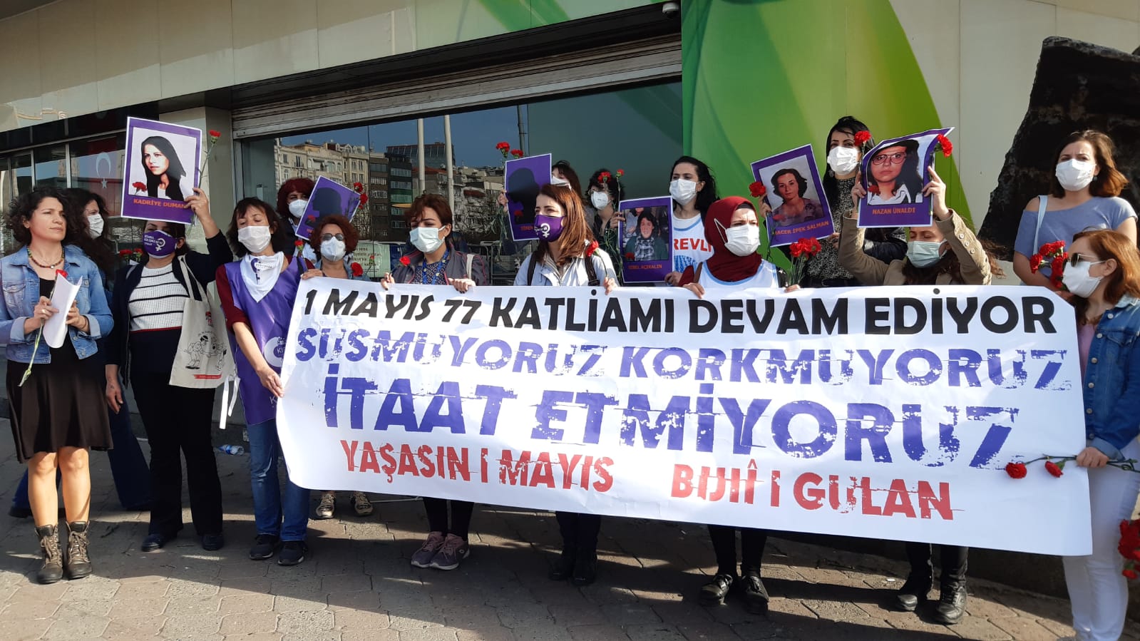 1 Mayıs 1977&#8217;de katledilen kadınlar Kazancı Yokuşu&#8217;nda anıldı