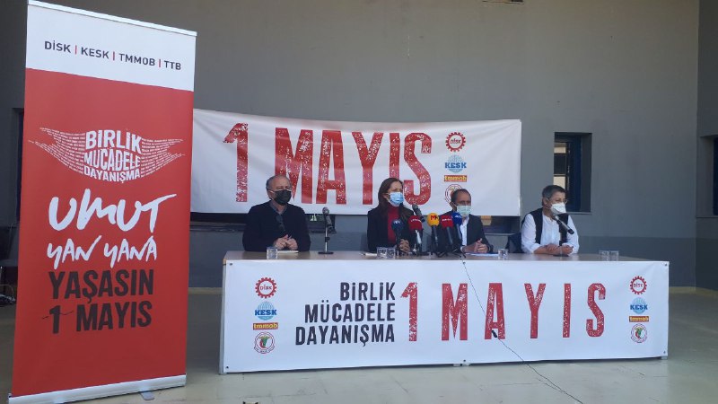 DİSK, KESK, TMMOB ve TTB&#8217;nin 1 Mayıs programı: 30 Nisan&#8217;da anmalar, işyeri etkinlikleri ve meydanlarda buluşmalar; 1 Mayıs günü temsili program