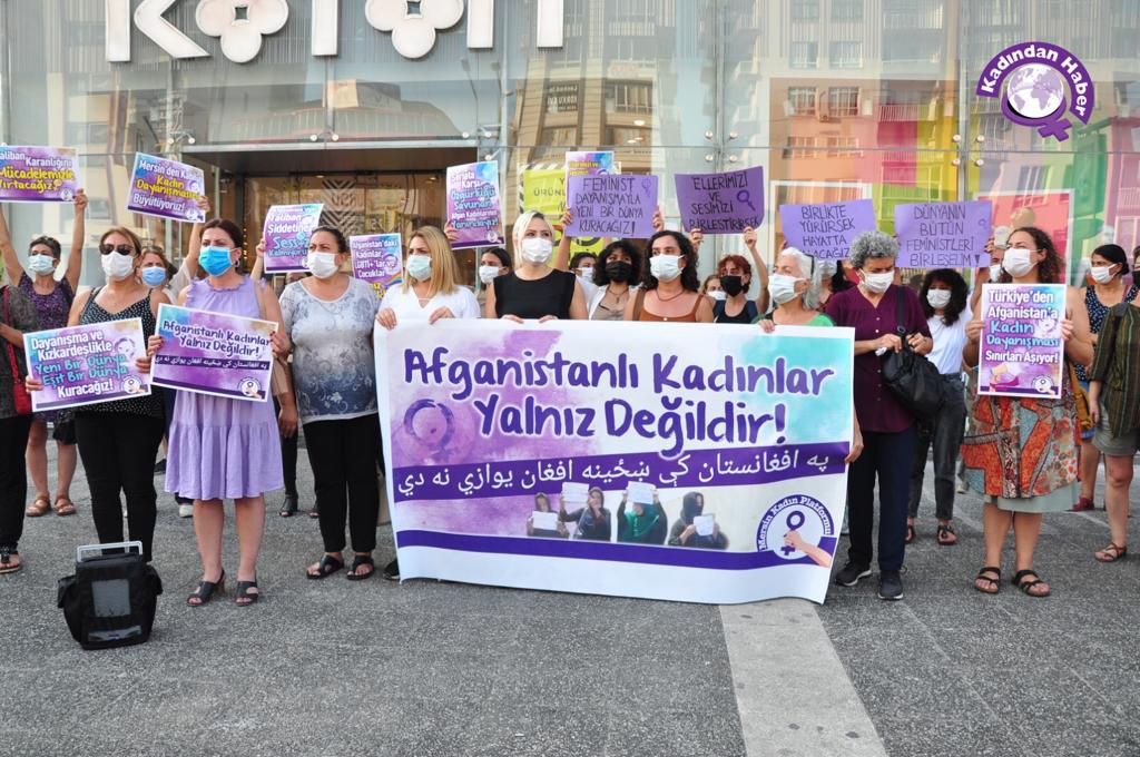 Afgan kadınlar için Mersin ve Samsun’da eylem: “Kadın dayanışması sınır tanımaz”