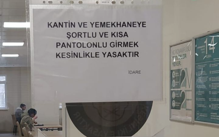 Trabzon&#8217;da KYK yurdunda şort yasağı