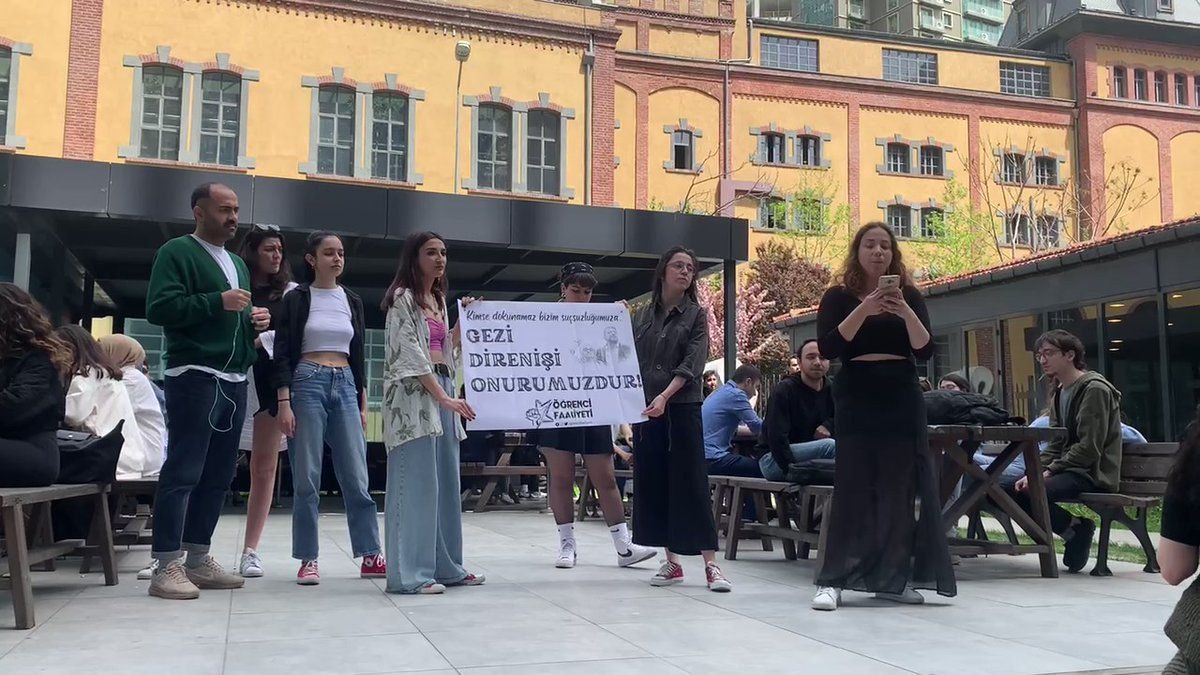 MSGSÜ&#8217;de öğrenciler eylemdeydi: &#8220;Gezi&#8217;de atılan direniş tohumunun çiçeklerini kampüs kampüs büyütmeye devam edeceğiz&#8221;