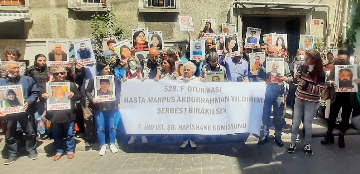 İHD 528. F oturması: “Hasta mahpus Abdurrahman Yıldırım serbest bırakılsın”