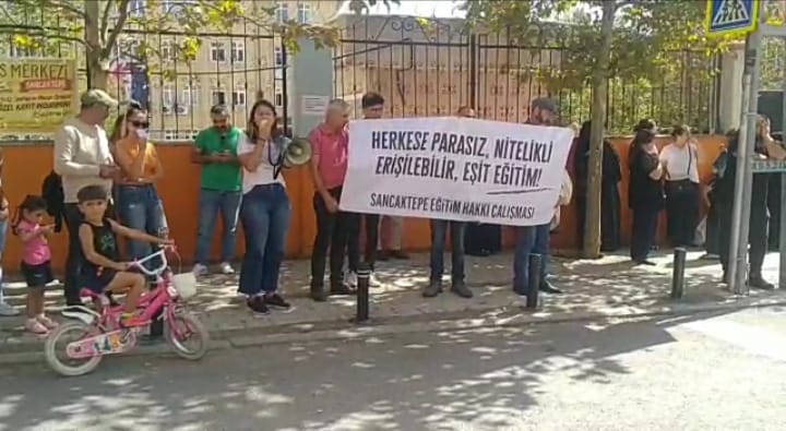 Sancaktepe Eğitim Hakkı Çalışması: &#8220;Eğitim ticari bir mal değil, temel insan hakkıdır, alınıp satılamaz&#8221;