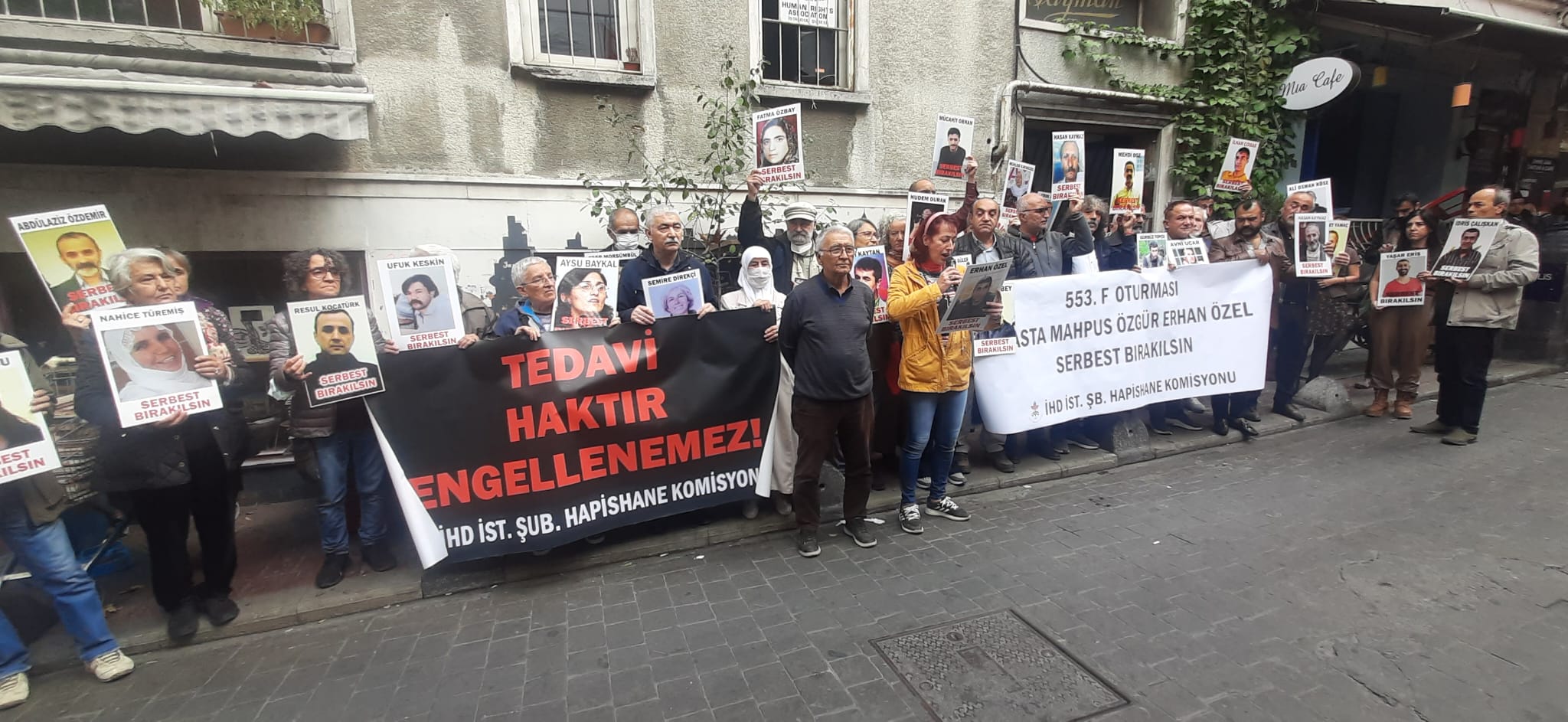 İHD 553. F Oturması: &#8220;Ağır hasta mahpus Erhan Özel serbest bırakılsın&#8221;