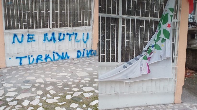 HDP Keçiören ilçe binasına ırkçı saldırı