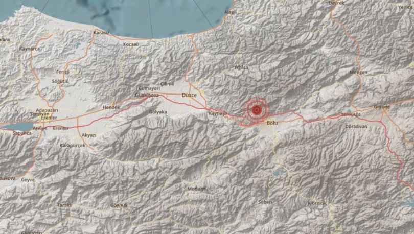 Bolu&#8217;da 4,8 büyüklüğünde deprem