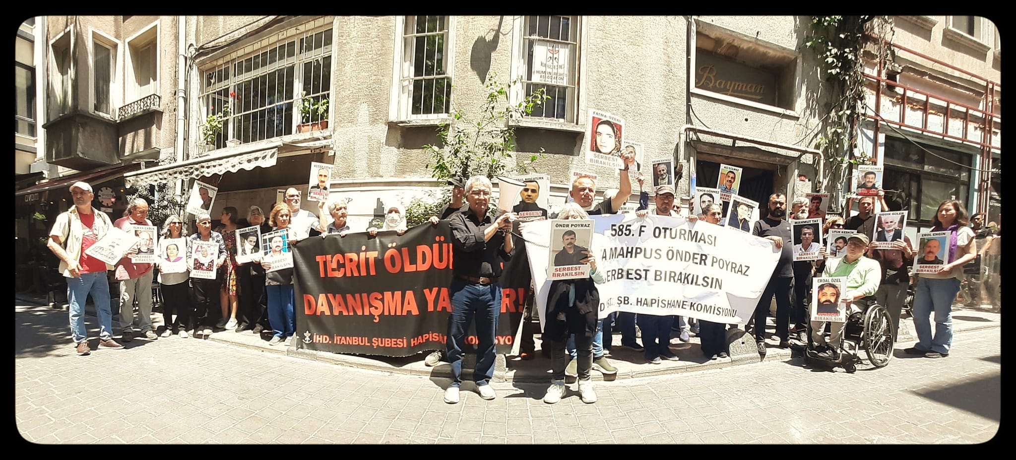 585. F Oturması: “Ağır hasta mahpus Önder Poyraz serbest bırakılsın!”