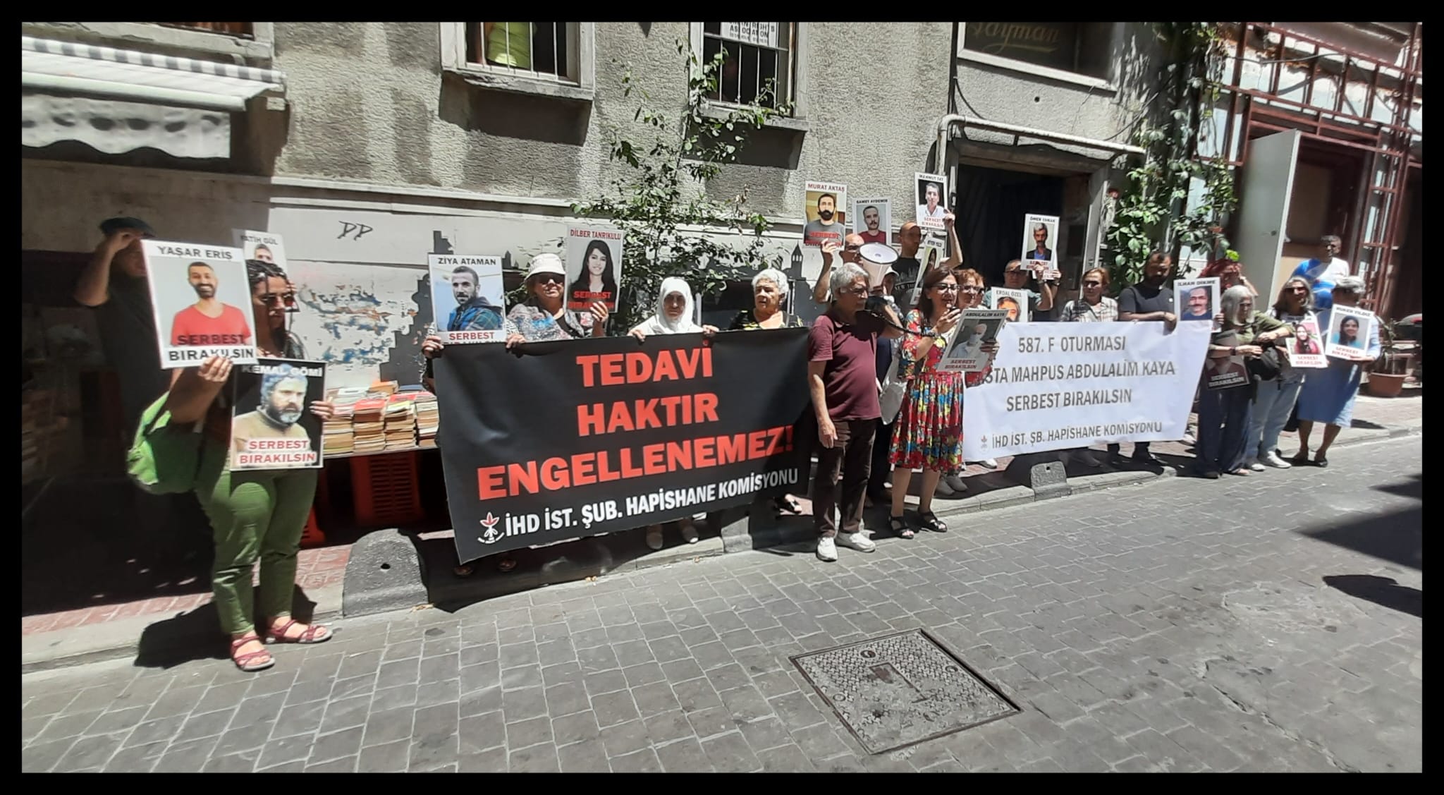 587. F Oturması: “Ağır hasta mahpus Abdulalim Kaya serbest bırakılsın!”