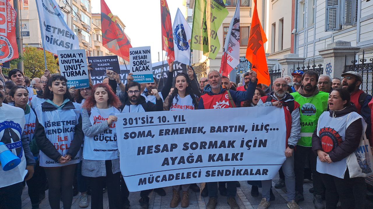 Soma Katliamı&#8217;nın 10. yılında İstanbul&#8217;da eylemler: &#8220;Hesap sormak için ayağa kalk&#8221;