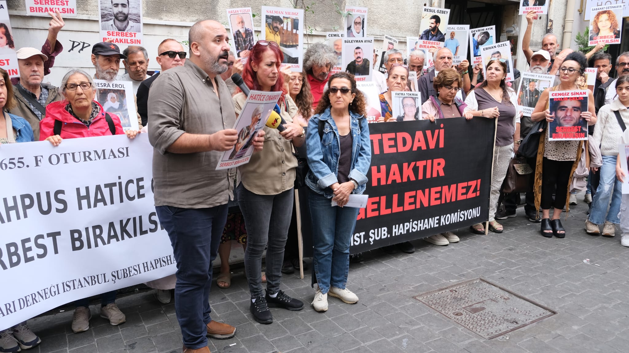 655. F Oturması: “Hasta ve engelli mahpus Hatice Onaran serbest bırakılsın”