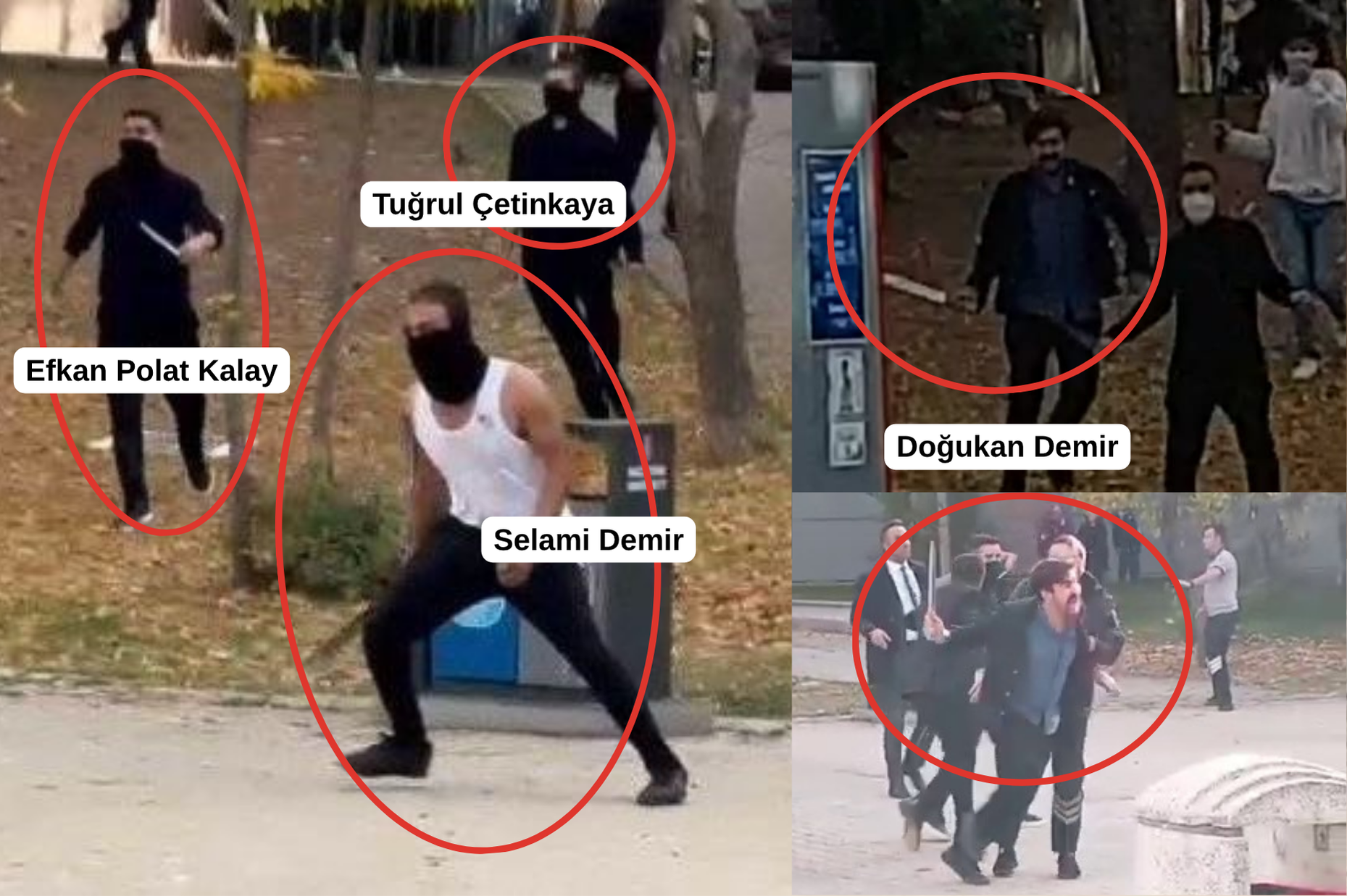 Maskelerini Sendika.Org indiriyor: Hacettepe’deki palalı çetenin kimlikleri ve suç kayıtları