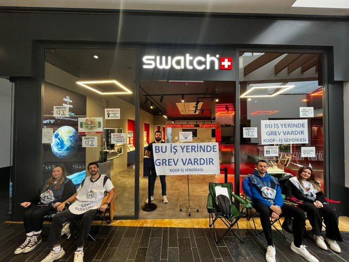 Swatch grevi dördüncü gününde: İşçiler yüzde 30 zam ve yüzde 3 refah payı istiyor