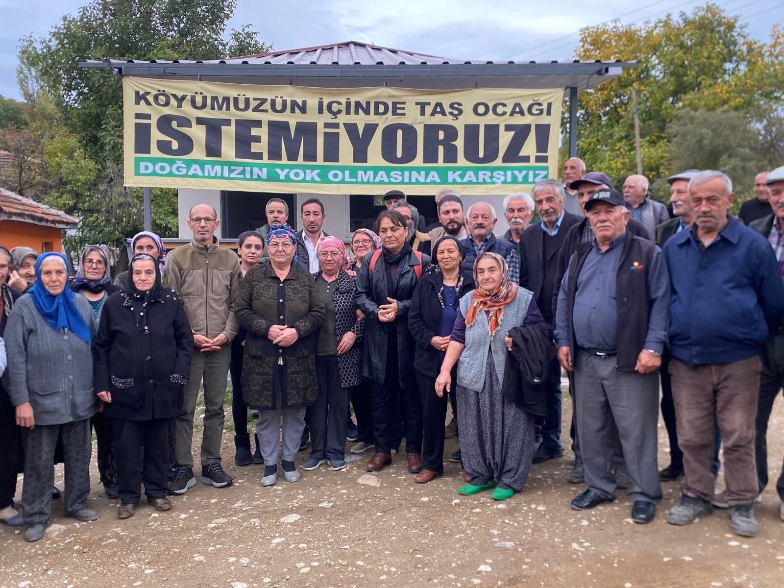 Çorumlulardan taş ocağı projesinin iptali davasına çağrı: “Köyümüzü, toprağımızı vermeyeceğiz”
