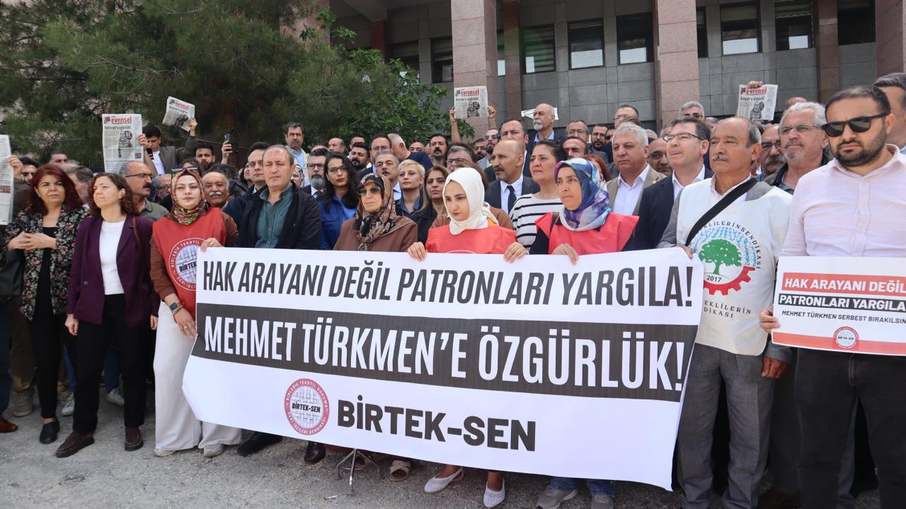 BİRTEK-SEN Genel Başkanı Mehmet Türkmen ilk duruşmada beraat etti