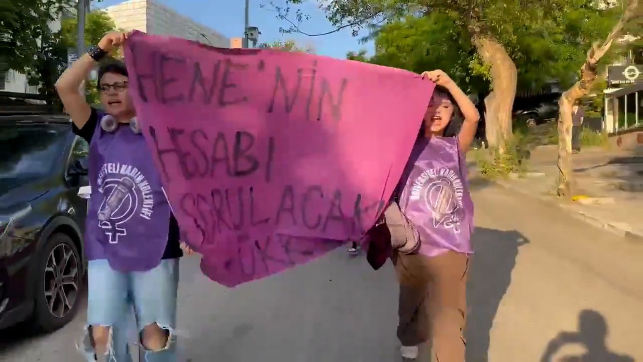 Üniversiteli kadınlar katledilen sıra arkadaşları için sokakta: “Hene’nin hesabı sorulacak”