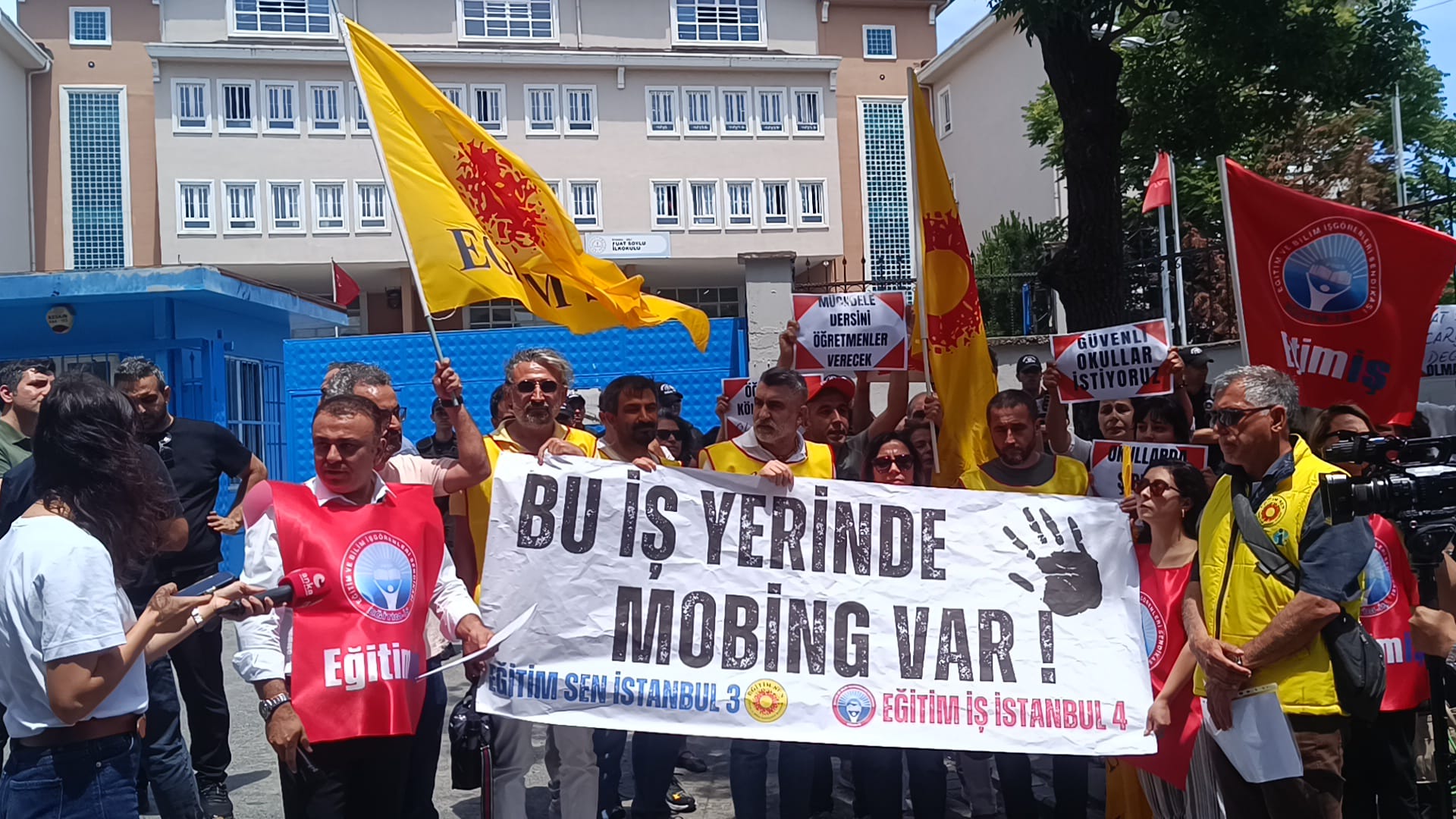 Eğitim emekçilerinden Şişli’de mobbing ve baskılara karşı açıklama: “Mobbing iddialarını ciddiyetle araştırın”